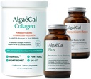 ALGAECAL Bone Bundel & Collagen – klinično podprt kolagen z Verisol, Fortibone, Fortigel + na rastlinah temelječ kalcij, Stroncij, D3, K2, Magnezij in 16 Nutrienti za lepoto in zdravje kosti
