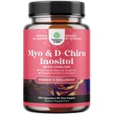 Myo-Inositol & D-Chiro Inositol kapsule - holin Inositol dodatek za podporo ciklusu in plodnosti - ženske Hormone Balance dodatek z Myo & D-Chiro Inositol Plus Choline Bitartrate