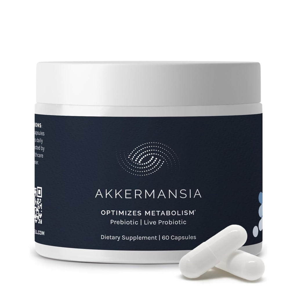 InfiniWell Akkermansia Probiotik za prebavno zdravje - podpora Zdrava dolgoživost, Immuniteta & Uravnotežena Gut Microbiome z Akkermansia Muciniphila Probiotics (60 kapsul)