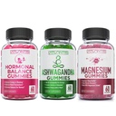 Atlantis Nutrition Hormonal Balance za ženske & PMS Gumies + Ashwagandha Gumies + Magnezij Gumies