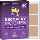 Recovery obliži 60 Pack - Prebudite se Osvežil in Energiran z našimi 100% naravne sestavine Patch za zabavo - Skin-prijateljsko in vodoodporno - Nanesite pred pitjem - Izboljšano Jutro Formula