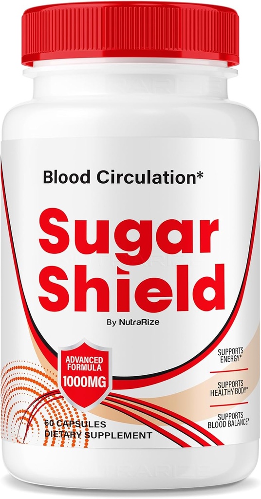 NutraRize Sugar Shield Blood Support tablete, maksimalna moč Formula, Sugar Shield kapsule, naravna krvna mešanica kompleks, Sugar Shield Pregledi (60 kapsul)