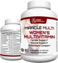 MiracleMulti multivitamin za ženske - podporna formula za ženske, Imunska podpora, Minerali, Biotin, Antioksidanti in superživila Mešanica – 60 kapsul