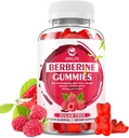 Berberine Gumies s Ceylon Cinnamon 1500mg visoke jakosti Berberine HCL dodatek za imuno in metabolizem podporo, sladkor brezplačno, malina aroma - 60 Count