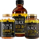Maju Superfoods črno seme olje 3-v-1 bundele, Gumies, kapsule, in tekoče