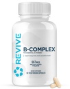 Revive MD Vitamin B kompleksne kapsule - podpira zdravje srca in imunskega sistema - B-kompleks Vitamin dodatek za ženske in moške - Vitamin B12 kompleks spodbuja zdravo delovanje možganov in povečuje energijo