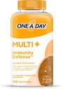 ONE A DAY Multi+ Imunska podpora Gumies, Imuniteta multivitamin z vitaminom D, Vitamin C, Vitamin E, Vitamin A, Cink in več, Gummy Vitamin, 120 Število