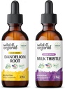Tinktura za Wild & Organic Dandelion 2 fl oz & mleko tinktura za os 2 fl oz