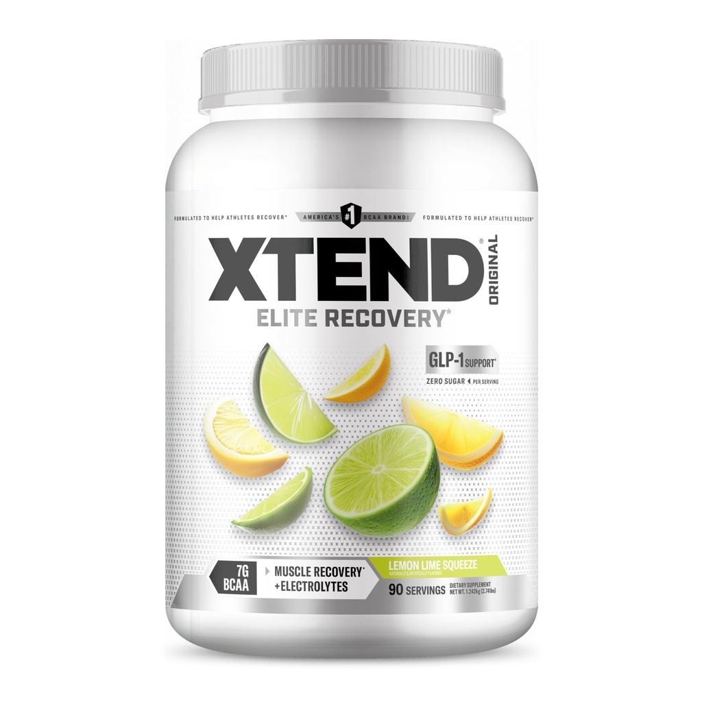 Xtend XTEND Original BCAA Powder 7g BCAA in 2.5g L-glutamin, Sugar Free Post Workout Muscle Recovery Drink z aminokislinami za moške in ženske, 90 Servingov