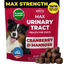 Mogočni Petz MAX Cranberry za zdravljenje Dog UTI - MAX Moč Cranberry dodatek za pse + D-mannose. Nadzor mehurja za pse. Nega sečil in ledvic podporo žveči