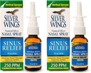 Naravna pot Silver Wings Sinus Relief Natural Silver Nasal Spray - 250ppm - 1oz - 2 Pack