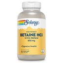 Solaray High Potency Betain HCL s pepsinom - Klorovodikova kislina dodatek za digestivno zdravje - z betain hidrokloridom in digestivnimi encimi - Gut Health Support - 60-dnevni garancija, 250 VegCaps