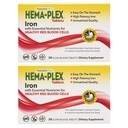NaturesPlus hema-plex železo - 30 tablet s počasnim sproščanjem, pakiranje po 2 - Zdravje celotne krvi - 85 mg kelirano železo - z vitaminom C in bioflavonoidi - brez GSO, brez vegetarijancev in glutena - 60 skupnih servacij
