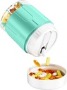 Odaro ekstra velike tablete Organizator, potovalne tablete Box Organizator, Daily Medicine Organizator in shranjevanje 7 Kompartment za zadrževanje medicine, Vitamin in dodatek - Cyan