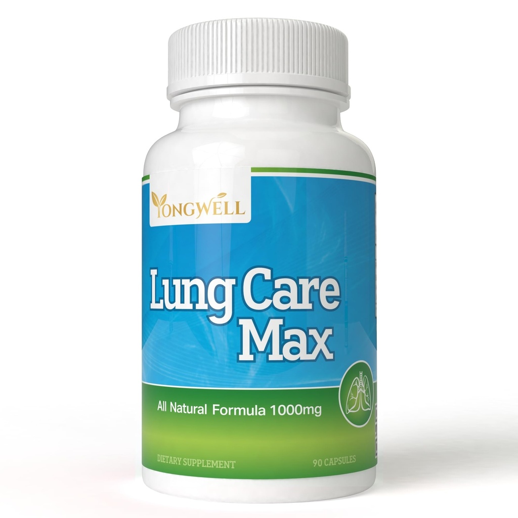 Lung Care Max, Special Antioksidant Formula z ameriškim ginsengom, Bee Propolis in Royal Jelly (90 kapsul)