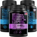 MEDCHOICE Sleep Melatonin (90ct) in Nootropic Brain (120ct) Dodatek Bundle - Wellness Duo za spanje, možgane, fokus, & Mood podpora - Vegan, Ne-GMO, Gluten-free