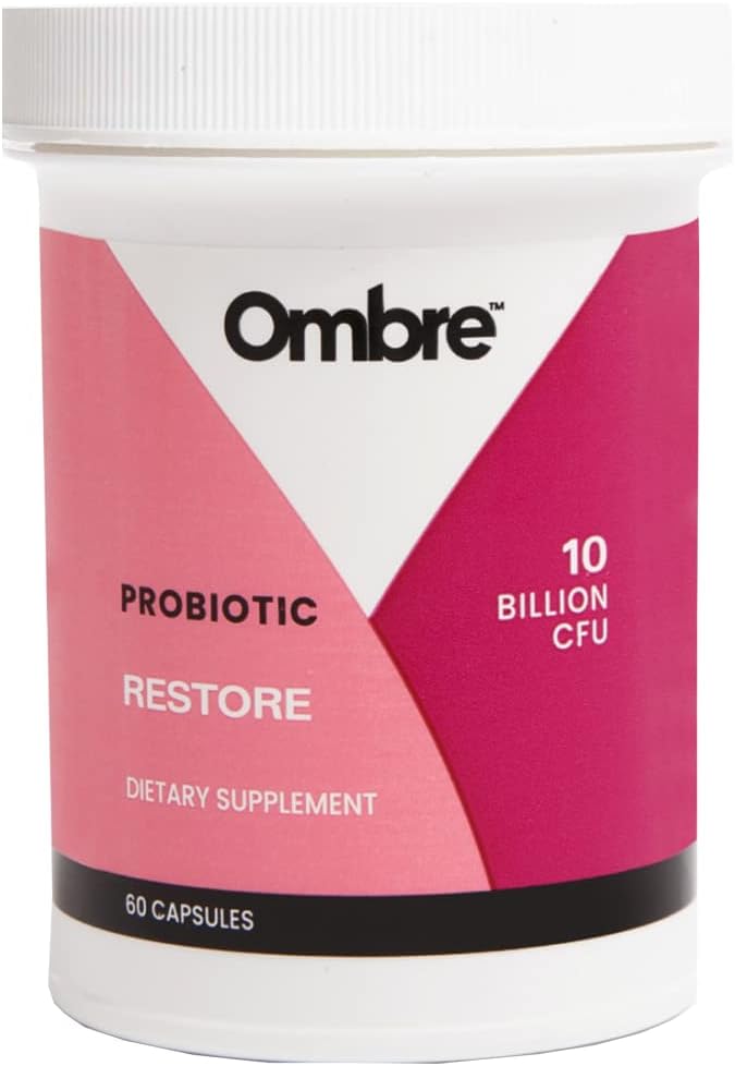 Ombre Restore Probiotiki za ženske, Daily Gut Health Supplement za vaginalne, prebavne, urinarnega trakta, in imunske podpore, 10 milijard CFU, Rok uporabnosti, 30 Serving