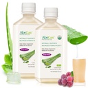 AloeCure USDA Organic Aloe Vera Juice grozdne arome, narejene v 12 urah letine - Pure Aloe Vera Prebavne in imunske zdravstvene dopolnilo, pomaga ohraniti uravnotežene želodčne kisline, 16.7oz x 2 Btls