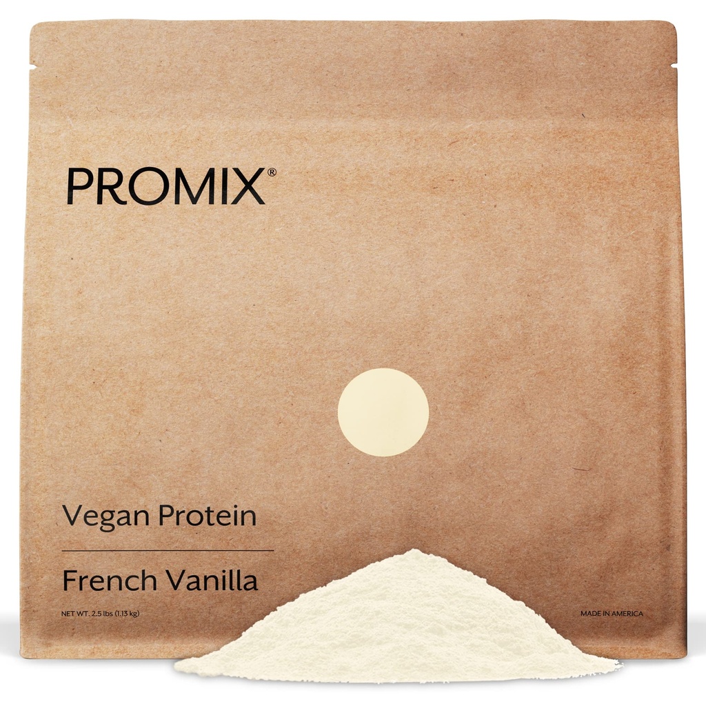 ProMix Nutrition Plant-Based Vegan Protein Powder, Vanilla - Pea Protein & Vitamin B-12 - ­Post Workout Fitness & Nutrition Shakes, Smoothies, Baking & Cooking Recipes - 2.5 Pound (Pack of 1)