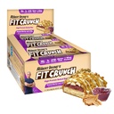 FITCRUNCH Snack Size Protein Bars, Designed by Robert Irvine, 6-Layer Baked Bar, 1g of Sugar, Gluten Free & Soft Cake Core (9 Bars, Peanut Butter and Jelly)