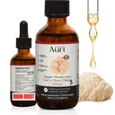Auri Lion's Mane Liquid Elixir - Možganski dodatki za spomin in fokus s Funkcionalnimi gobami - Levi Mane dodatek - izvleček Mane celotnega spektra - Brez GSO, Veganska goba Tinktura
