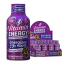 Vitamin Energija Mood+ Ekstra Energija Shot Tropical Berry 12 Pack, 260mg Naravni kofein, B-vitamini, Rhodiola, Kamilica, Mood & Energy Support, Zero Sugar, Gluten-free, Vegan, 1,93 fl oz