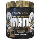 Insane Labz Psychotic Gold, High Stimulant Pre Workout Powder, Extreme Trading Energy Focus, Črpalke in vzdržljivost z Beta Alanine, DMAE Bitartrate, NO Booster (60 Serving, Blue Punch)