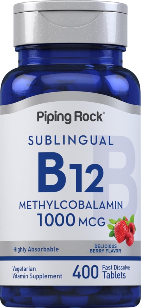 Piping Rock Vitamin B12 Podjezične tablete 