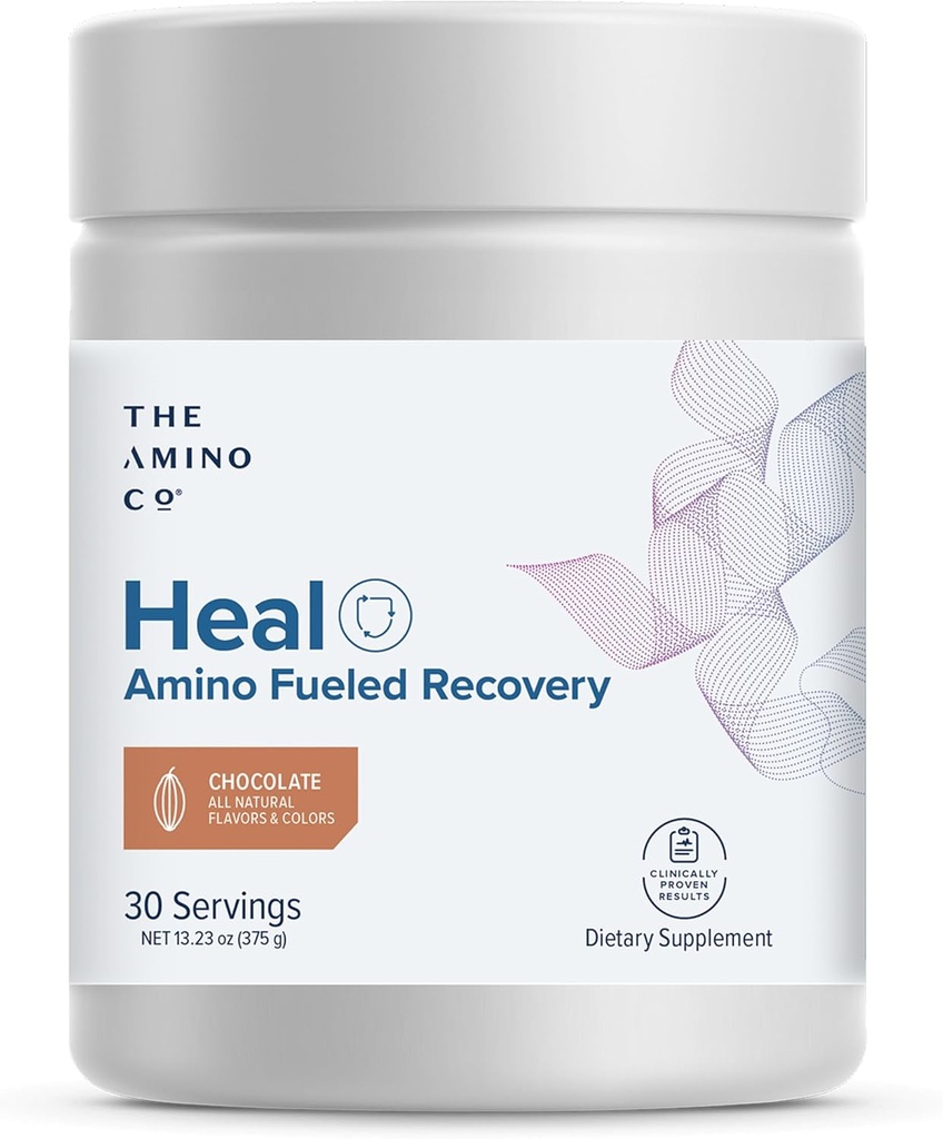 The Amino Co. - Zdravilno - Post Workout Recovery Drink z Pure Eaa Amino Acid Formula - Kreatin monohidrat Prašek za učinkovito popravilo mišic, Vegan, in Keto-Prijatelj s čokoladno aromo - 13.23oz.