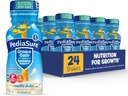 Pediasure Goy & Pridobite z imuno podporo, 27 Vitamini in minerali za otroke, 7g beljakovine, Non-GMO, Gluten-free, Vanilla, 8-fl-oz steklenička, pakiranje po 24