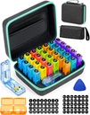 Mesečne tablete Organizator 2 krat na dan, s prenosljivo Hard Shell, Tablete Cutter, 31-dnevno škatlo, Plastic Otvoritvena Pick, Mesečno & Tedenski Nalepke, Priročno upravljanje zdravil (2 krat na dan)