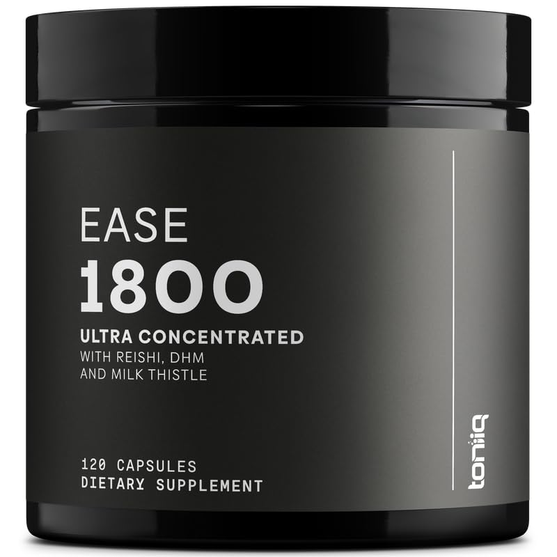 Toniiq Ease z DHM - podporo za popolna jetra - 120 kapsul - 50x Super koncentrirani ekstrakt