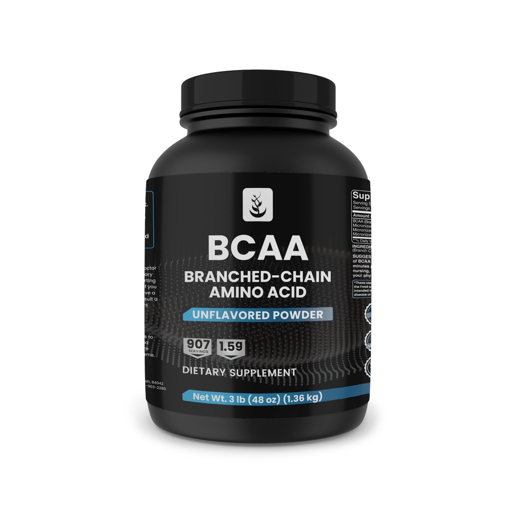 SESTAVINE PURE IZVIRNIKA 2:1 BCAA v prahu, 3 lbs, razvejane aminokisline, nearomatične, 907 strežnice, vedno čiste, brez dodatkov ali polnil