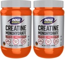 NOW Sports Nutrition, Creatin Monohidrat Powder, Mass Building*/Energy Production*, 21,2-Ounce (paket z 2)