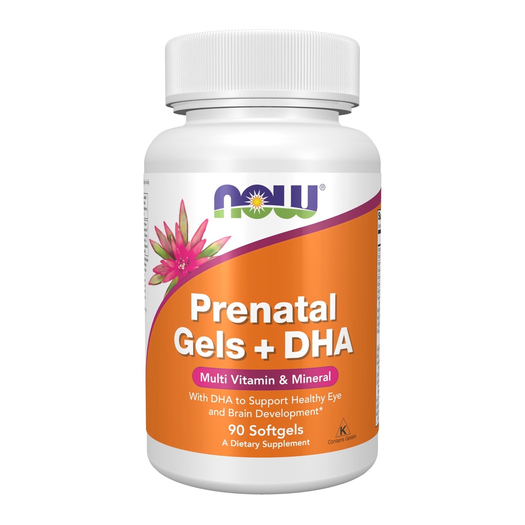 Zdaj dopolnila, Prenatal Gels + DHA z 250 mg DHA na odmerek, plus Borage Oil (GLA), 90 Softgels
