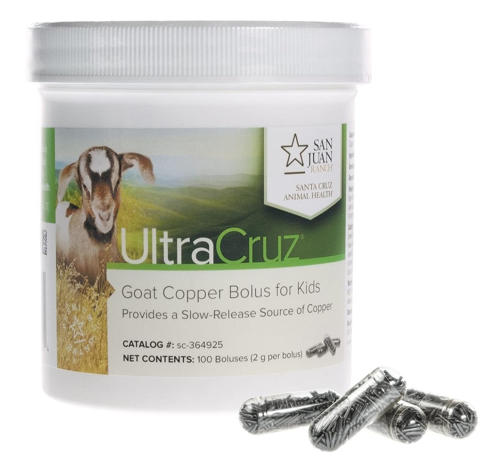UltraCruz - sc-364925 Kozji bakreni Bolus dodatek za koze, 100 Štetje x 2 grama