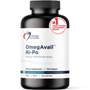 Designs for Health OmegAvail Hi-Po - TG (Triglicerid) Omega-3 ribje olje dodatek, 1600mg EPA/DHA na postrežbo z limono + vitamin E za zmanjšanje ribjega okusa (120 Mehkužci)