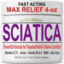 Sciatica Živčna krema - Največja moč Comfort krema za noge, roke, noge, prsti, nazaj - naravna Ultra Jakost Arnica, MSM, Mentol, Pomirjujoče udobje, Velika 4 Oz