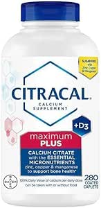 Citralci Največ Plus kalcijev citrat + D3, 280 kapsul