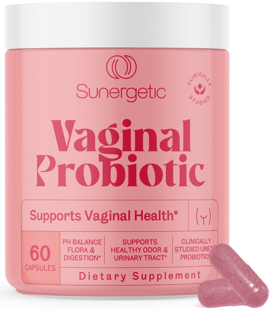 Premium vaginalni probiotiki za ženske – klinično raziskan Lactobacillus vaginalni probiotik s prebiotiko in brusnico v ravnovesje PH, zmanjšanje Odor, Searin Tract Support & Femine Health – 60 kapsul