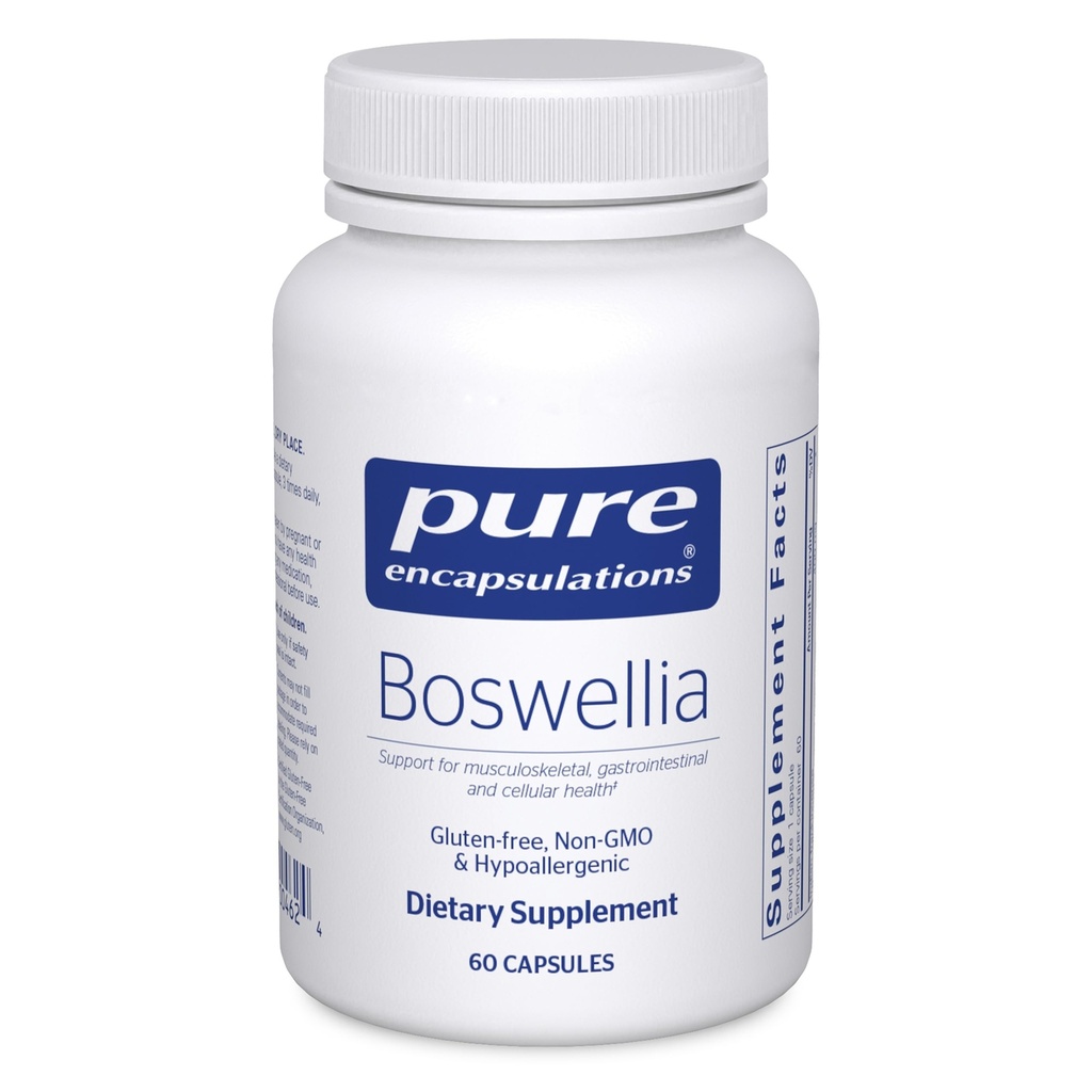 Pure Enkapsulations Boswellia Supplement - za skupno zdravje, GI & Connective Tsue - Podpira zdrave sklepe in prebavne zdravstvene* - Non-GMO & Vegan - 60 kapsul