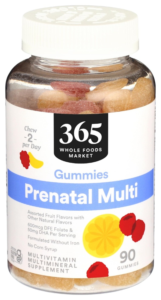 365 po celotni trgovini z živili, predporodni Gummy, štetje 90