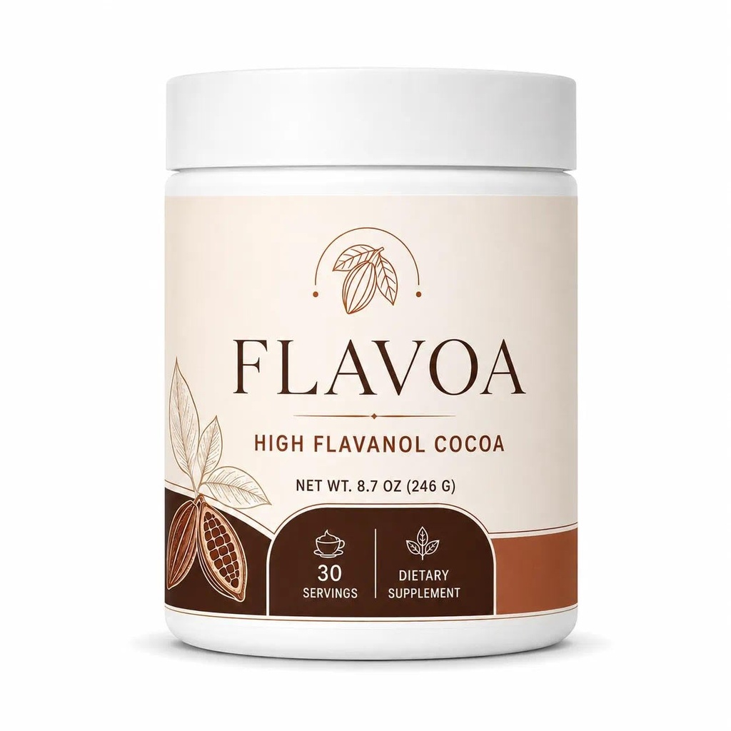 Talina FLAVOA High Flavanol Cocoa Powder，600mg Flavanols + 600mg Epicatechin per Scoop, Cacao Supplement for Nitric Oxide and Wellness Support, Sugar Free, Non-GMO Vegan,30 Servings, 8.7 Oz