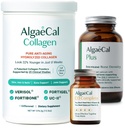 ALGAECAL kalcij, vitamin D3 & kolagen Bundle – hidroliziran kolagen s klinično podprto Verizol, Fortibone & Fortigel, Plus kalcij, vitamin ADEK, in sledljive minerale za zdravje kosti in proti staranju