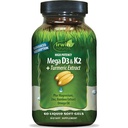 Irwin Naturals High Potency Mega D3 & K2 + Kurkurni ekstrakt – 60 tekočih mehkih gelov