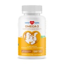 Omega 3 ribje olje za pse - 120 žvečljive tablete - z Omega 3, 6 in 9, Vitamin E za pasje skednje, srbeče, suhe kože, skupne in srčne podpore