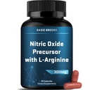 L-arginin 3000mg dušikov oksid dopolnilo za moške in ženske – ne-GMO Veganske kapsule z beljakovinskim korenom za kroženje, vzdržljivost, energijo, Stamina, zmogljivost in delo – 90 Caps