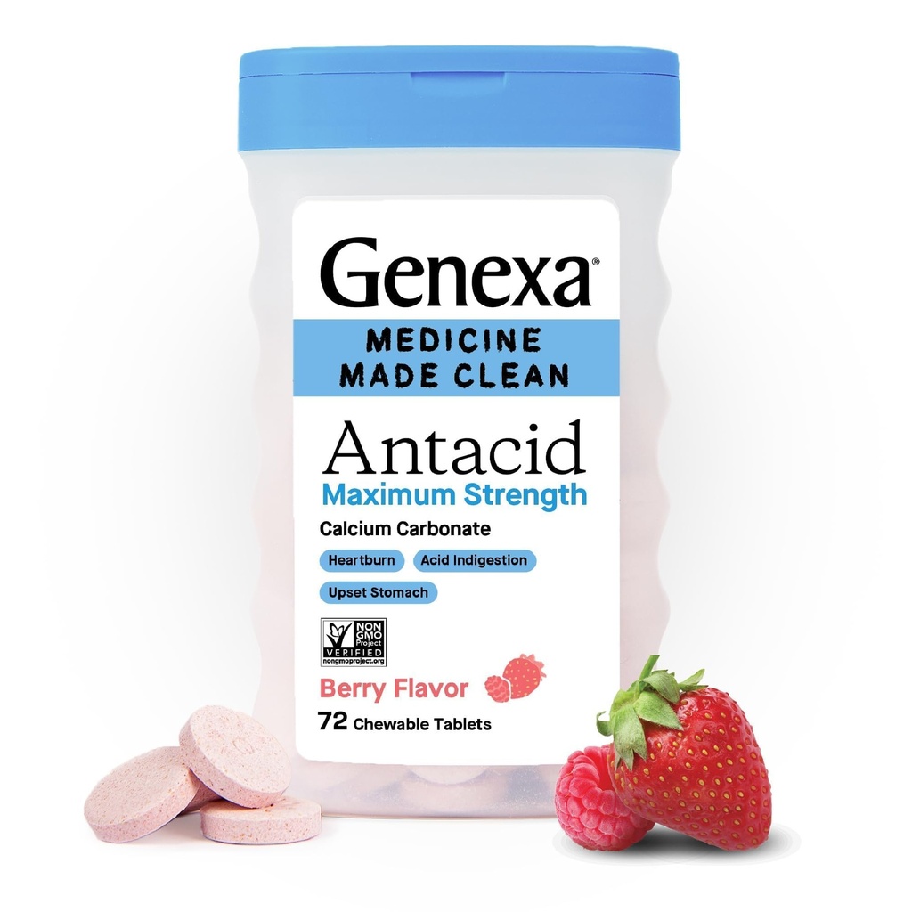 Zdravilo Genexa 3 Pack Clean Antacid Žvečljive tablete 