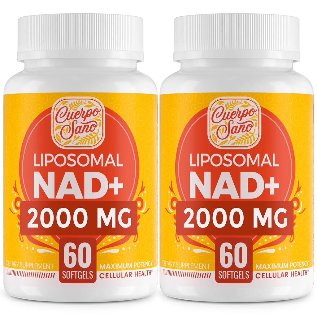 2000 MG NAD dodatek, Liposomna NAD+ z visoko absorpcijo, bolj učinkovito kot nikotinamid ribozid, Pure & Plus povečanje dodatek, Staranje obramba, Presnova & Celularna, 120 mehkih
