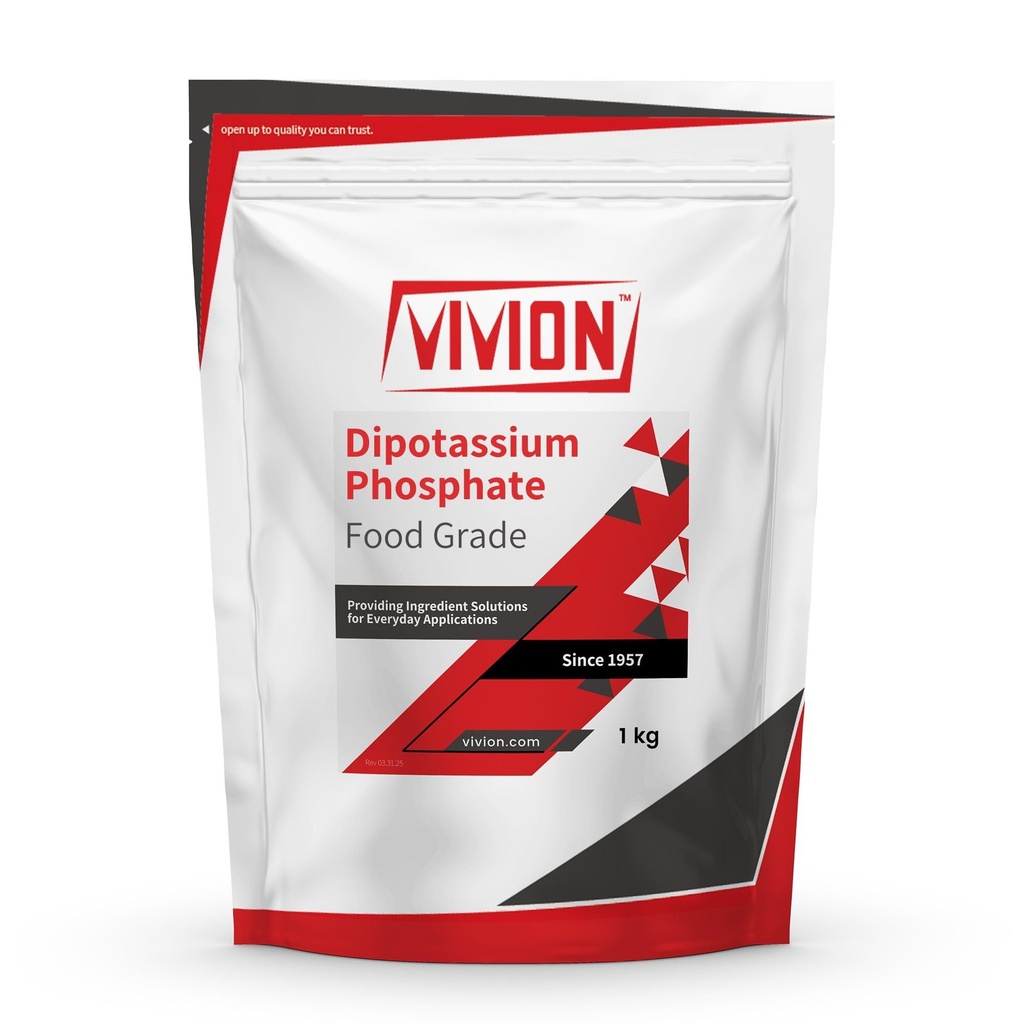 Dipotassium Phosphate DKP Food Grade Granular - 1 kg (2.2 lb) - FG Buffering Agent & Emulsifying Salt - K2HPO4 - Bulk Ingredient